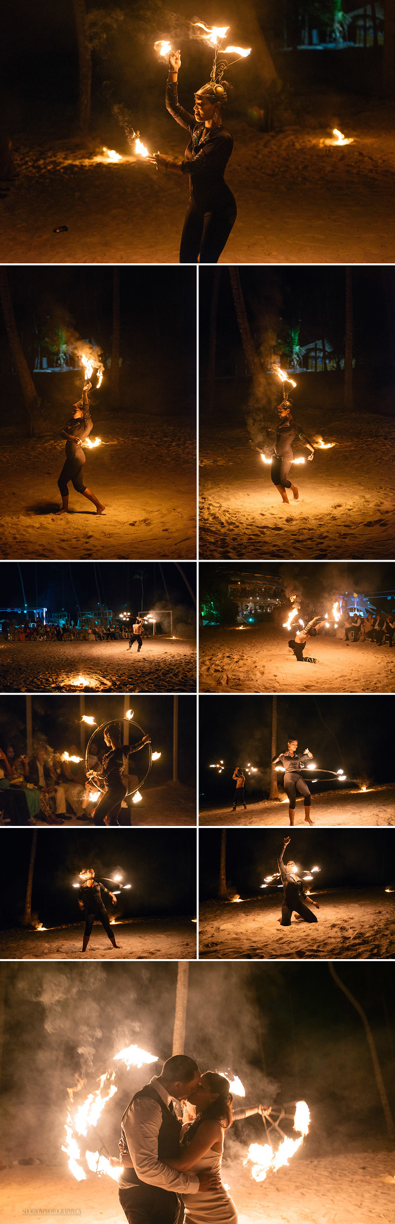 jellyfish punta cana fire show
