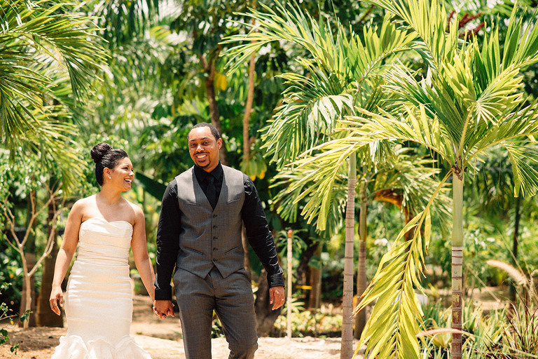 punta cana natural wedding photos