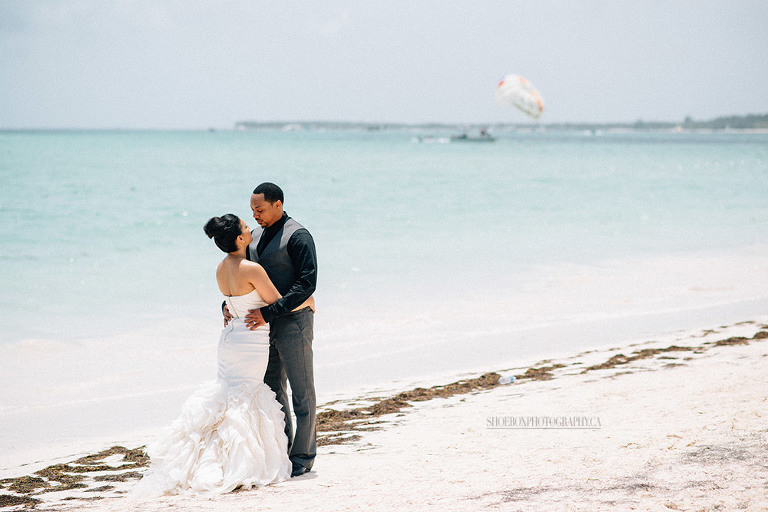 punta cana beach wedding photo