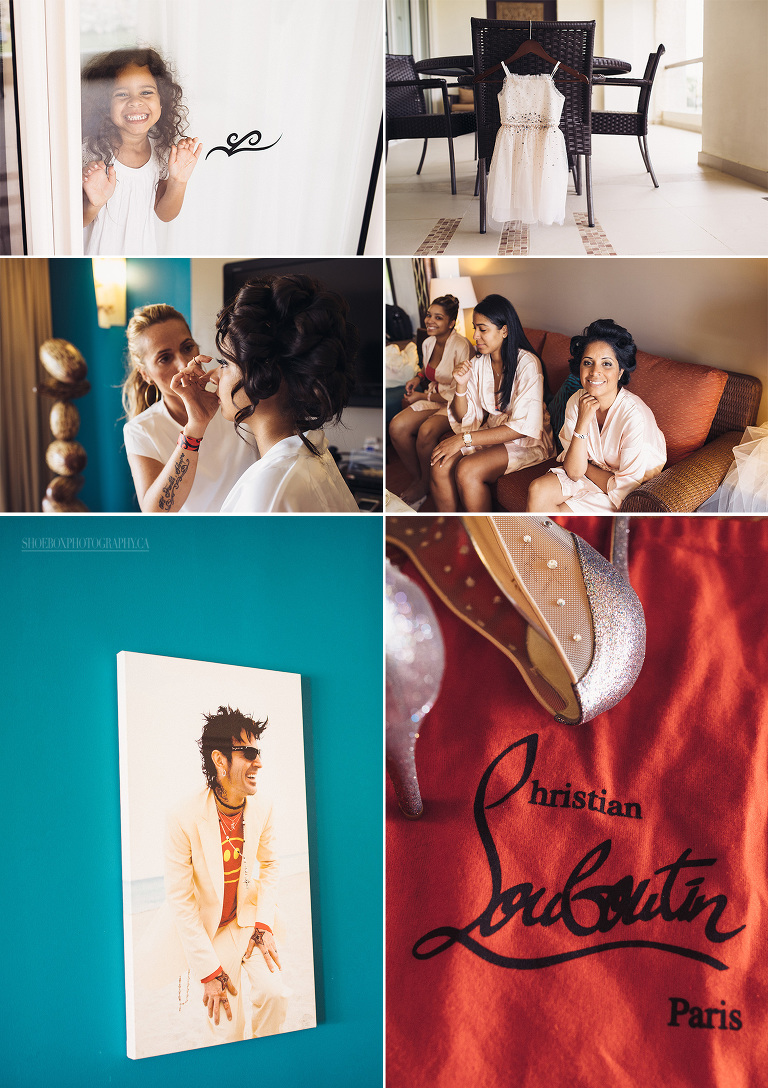 hard rock punta cana wedding prep photos