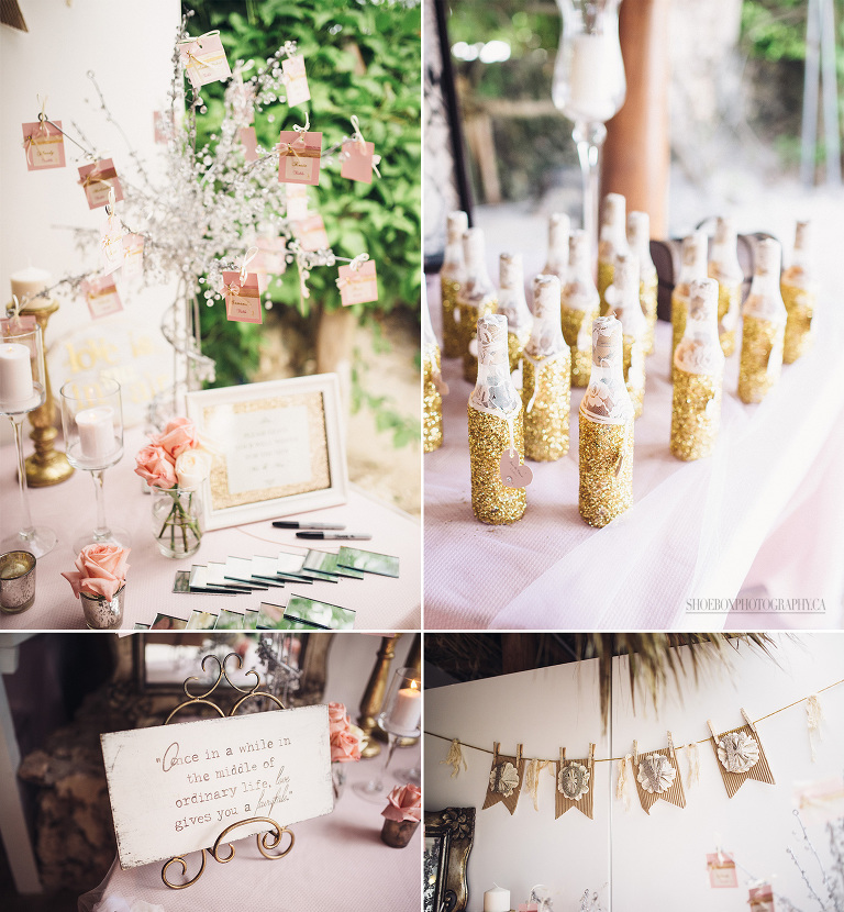 huracan cafe wedding welcome table