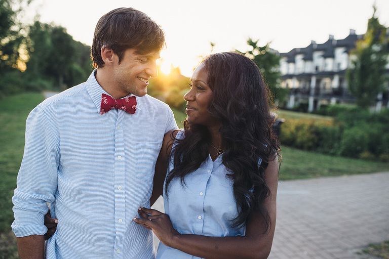 sunset engagement photos