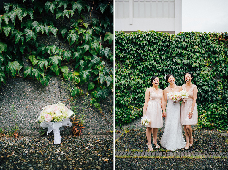 bridal party outdoor natural light