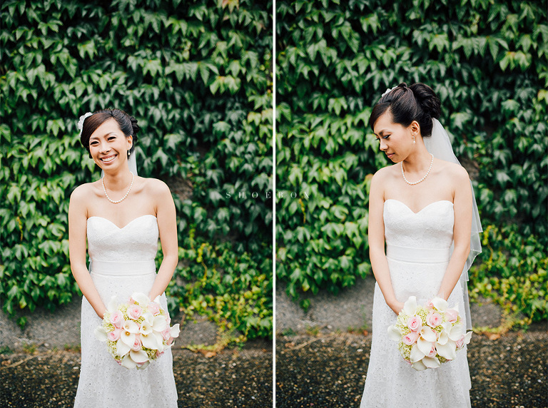 bride outdoor portrait with natural light