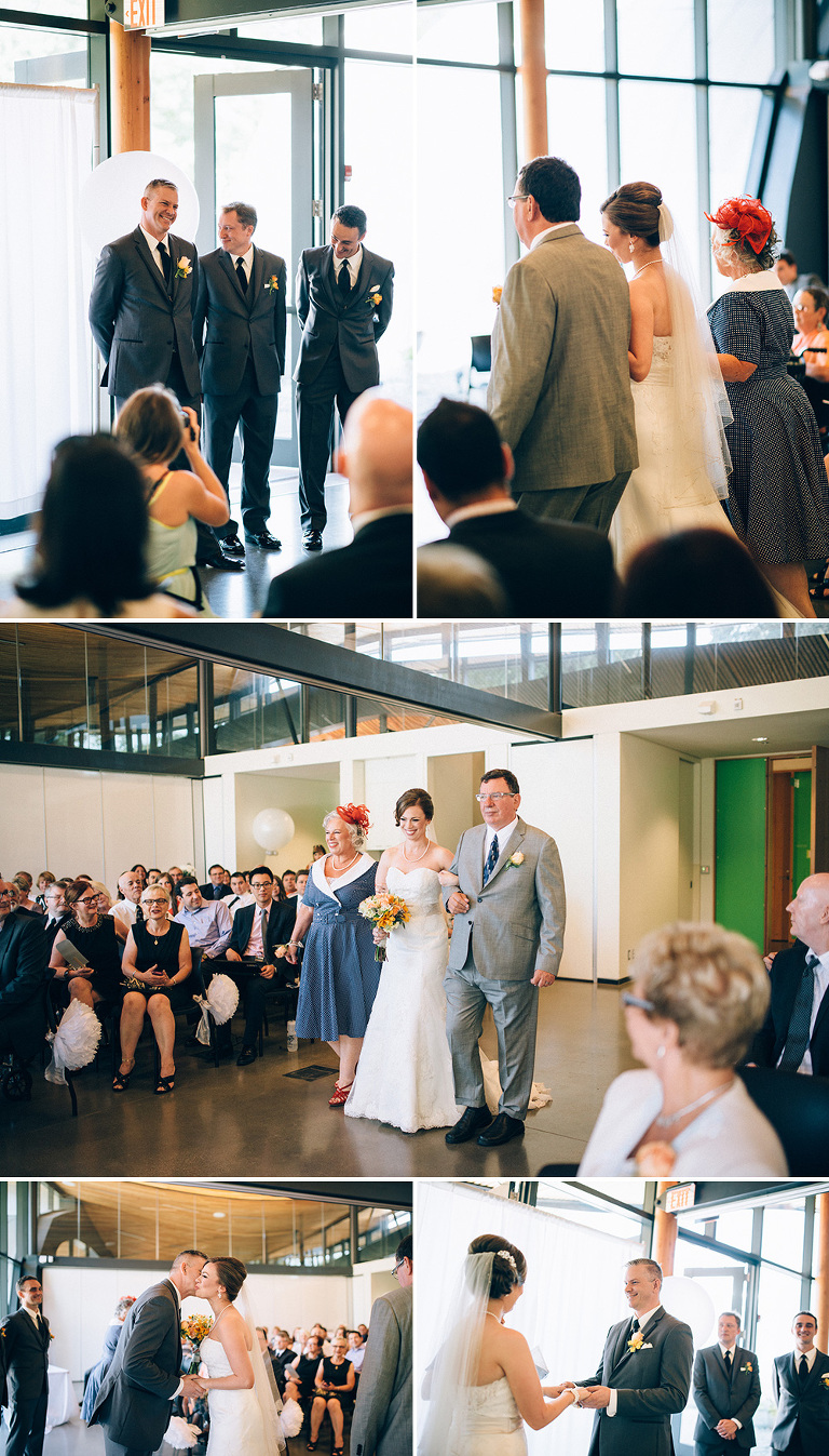 wedding ceremony at van dusen gardens vancouver