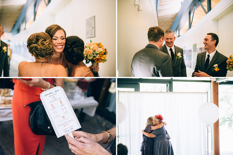 newlyweds right after the ceremony