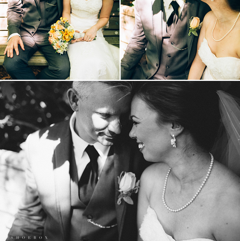 bride and groom portraits