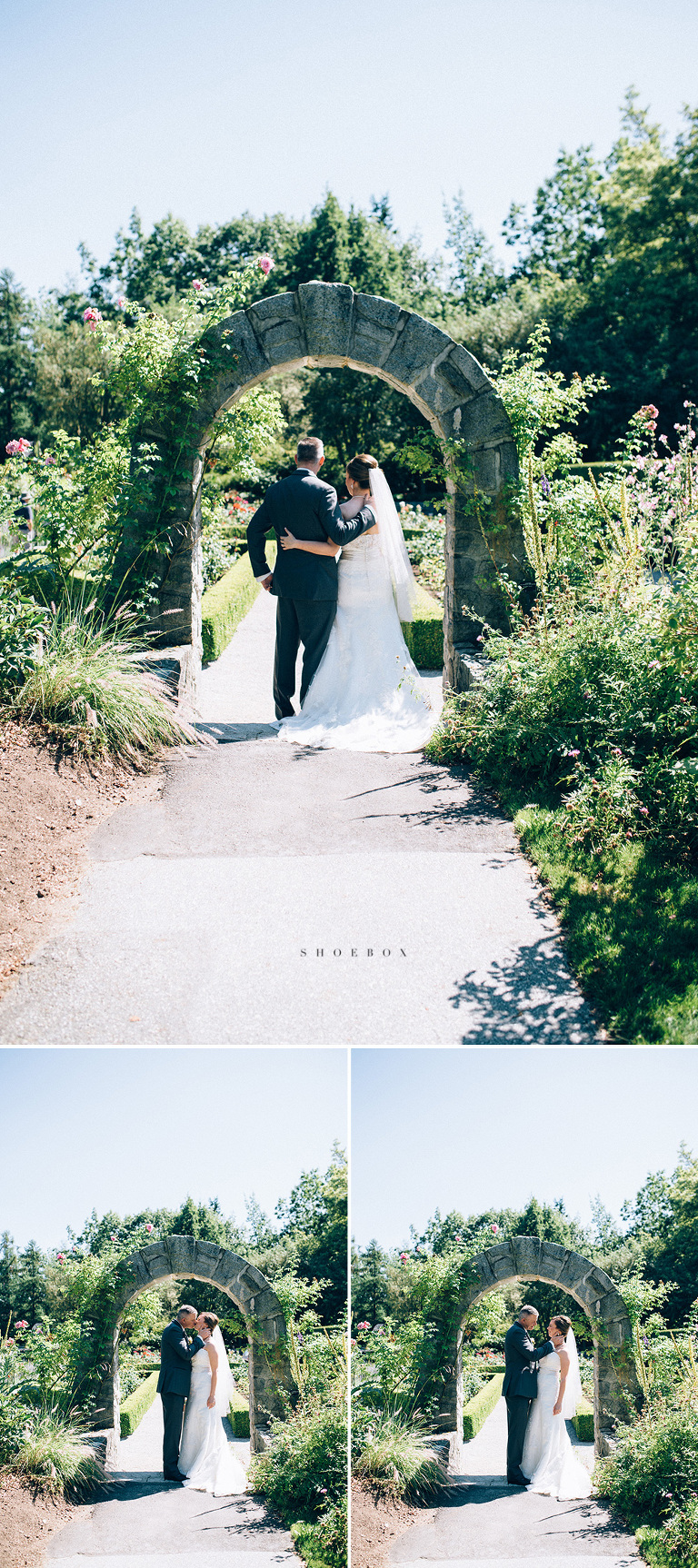 van dusen rose garden wedding photos