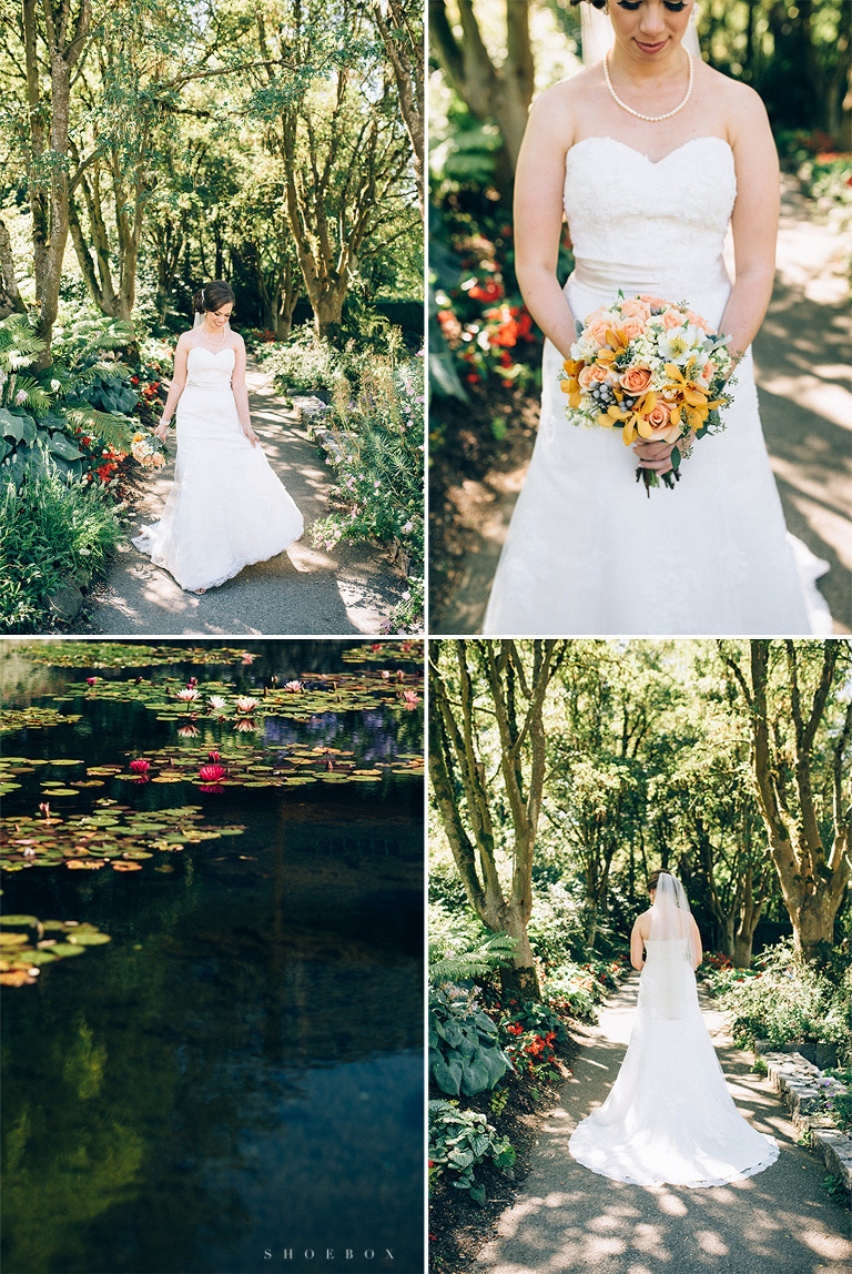 van dusen gardens wedding photos