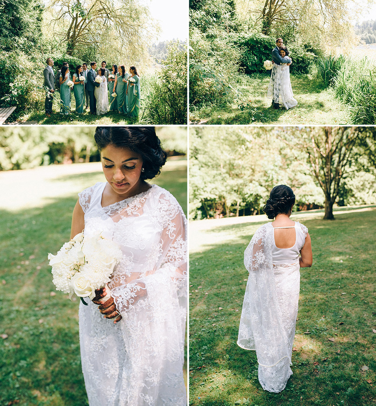beautiful bride on her wedding day