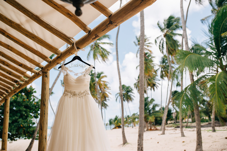wedding dress in the tropics