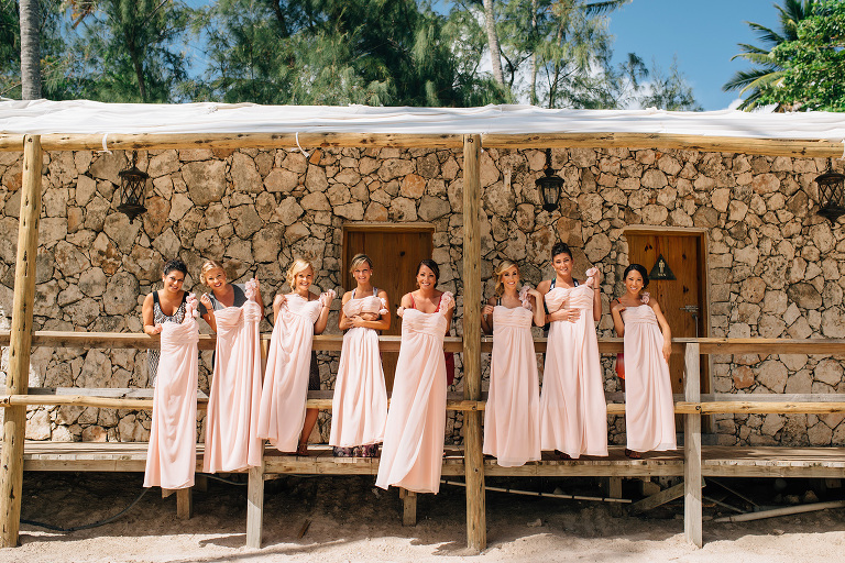 the girls getting ready at jellyfish punta cana