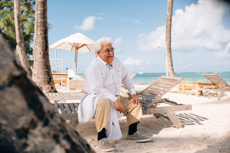father of the bride waiting to see his little girl