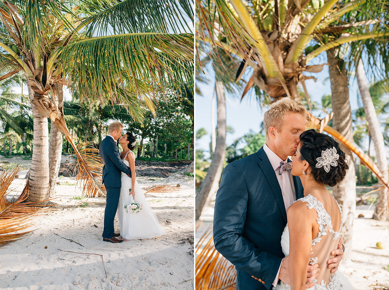 bride and groom portraits at jellyfish punta cana