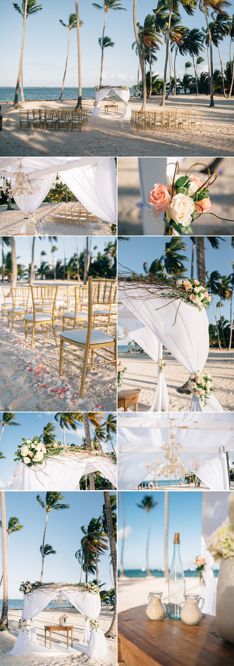 beach ceremony details jellyfish punta cana