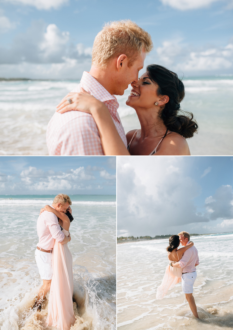 romantic photography on the beach