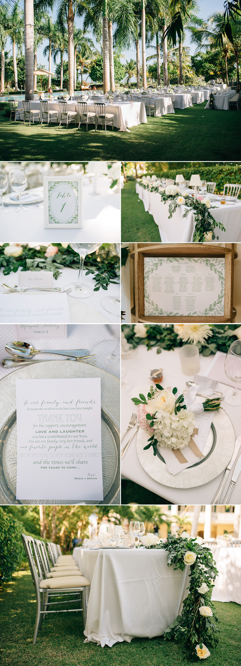 table decor reception