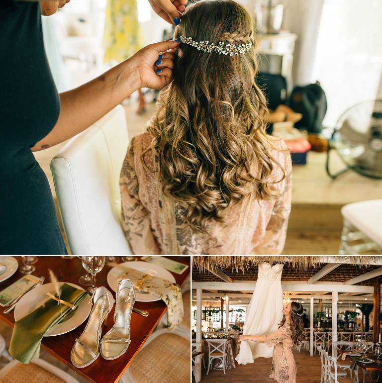 rustic bride details