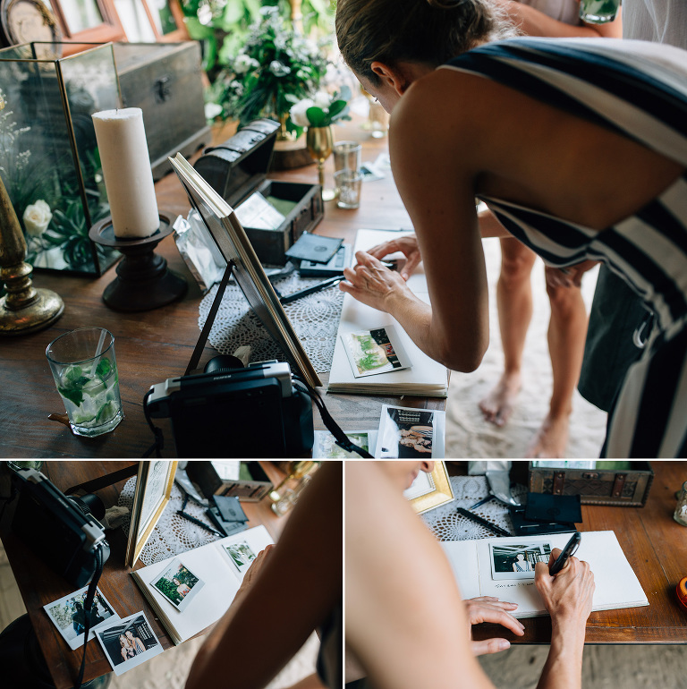 welcome table guest book