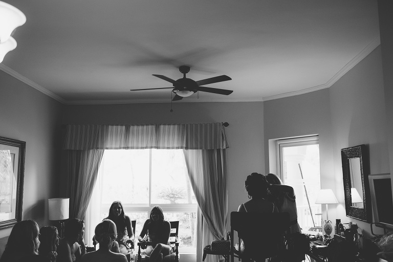 bride getting ready melia caribe punta cana