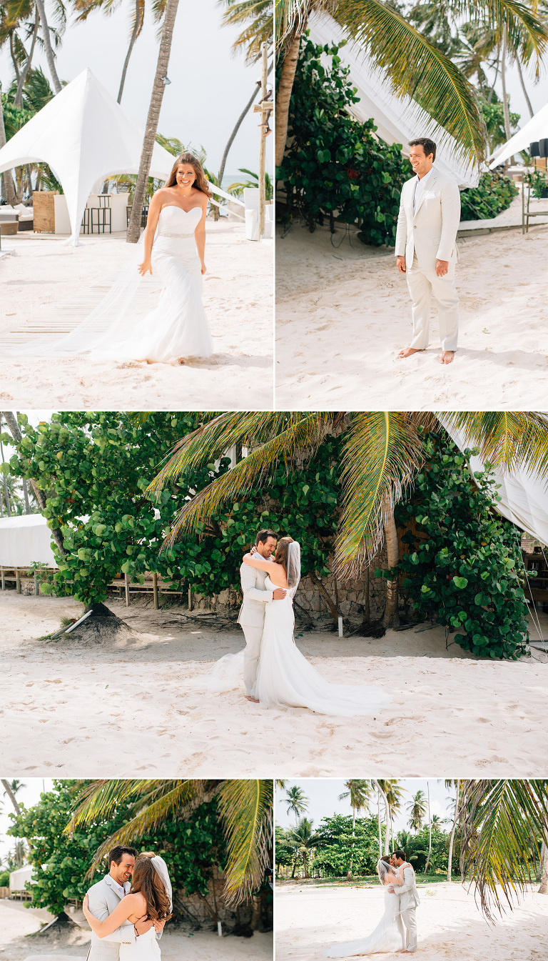 first look before the wedding jellyfish restaurant punta cana