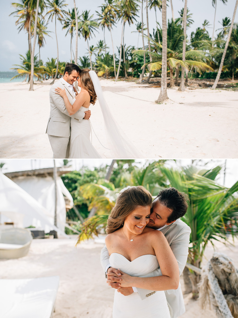 tropical portraits bride and groom