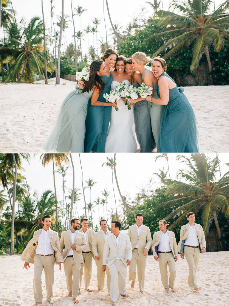wedding party fun photos
