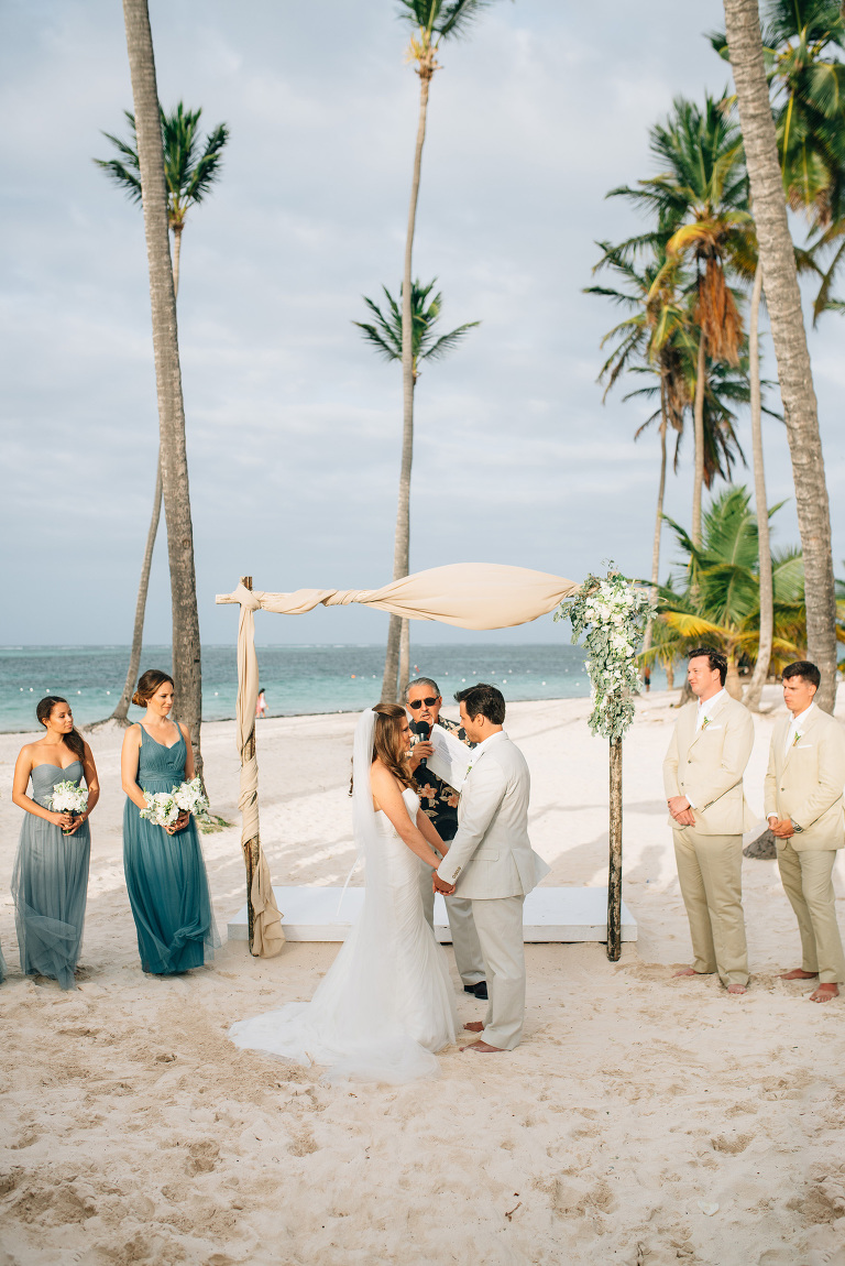 ceremony in punta cana at jellyfish restaurant