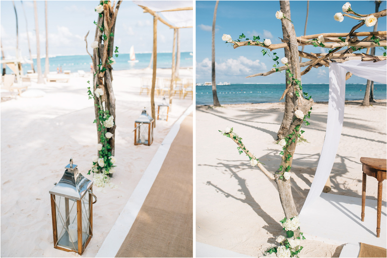 ceremony arch at jellyfish