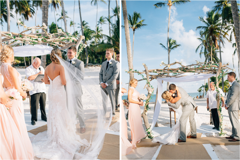 first kiss tropical ceremony