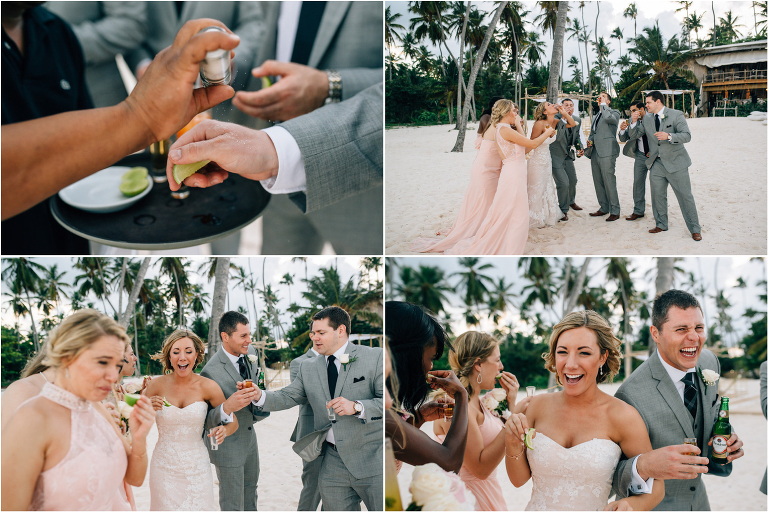 tequila shots wedding party