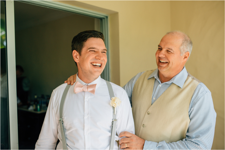 groom and dad