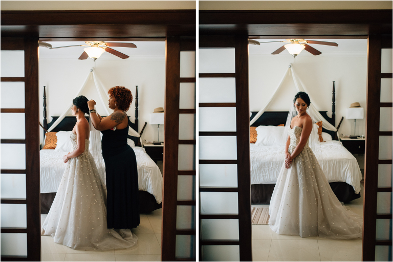 krystie ann hm putting on brides veil