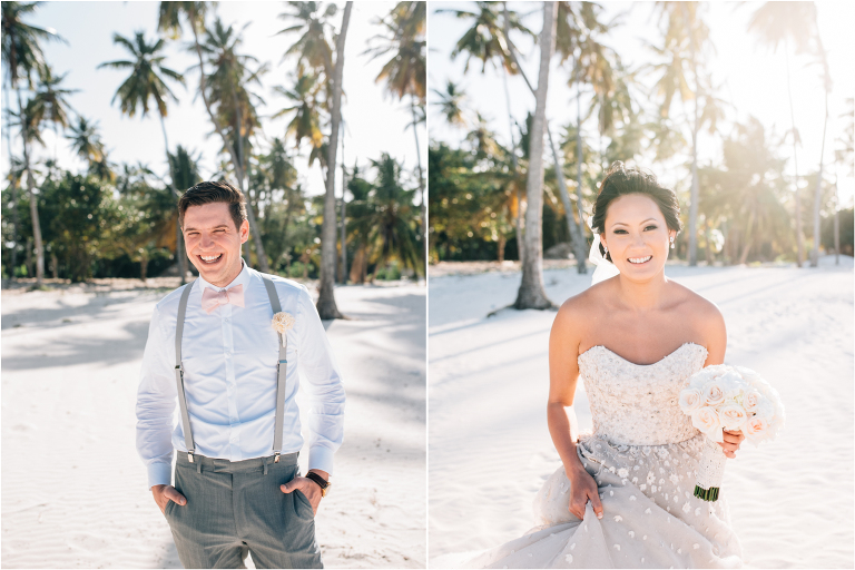 wedding portraits in the sand