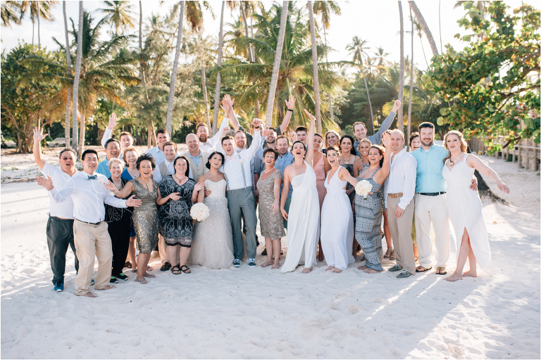 wedding guest group photo