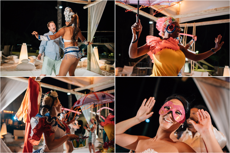 crazy show at jellyfish wedding