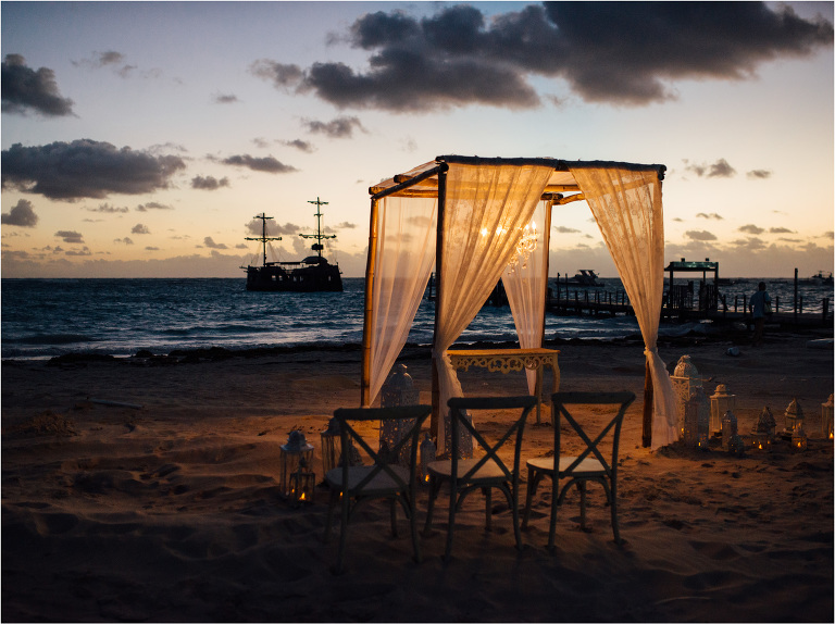 sunrise wedding at huracan cafe