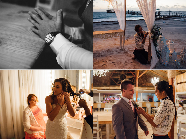 final touches before the ceremony