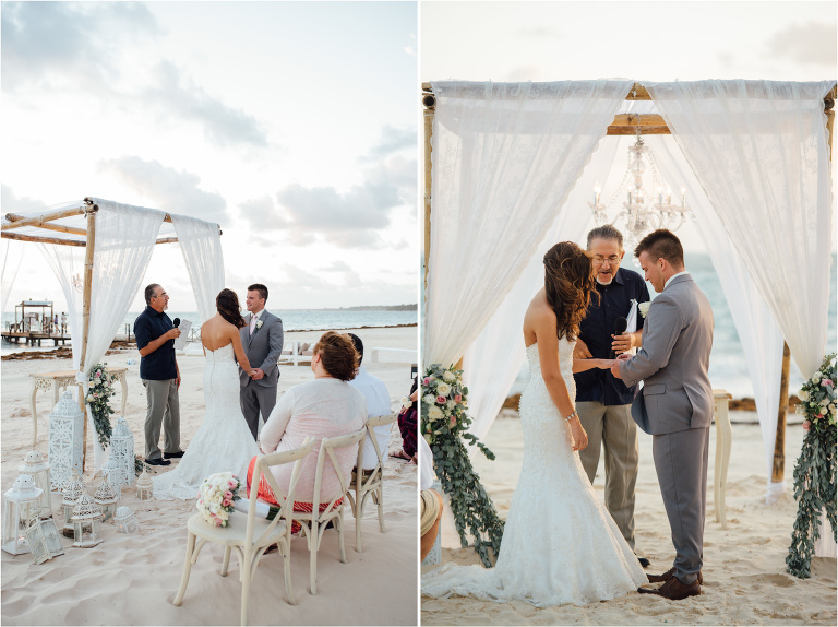 sunrise wedding ceremony allison derrik