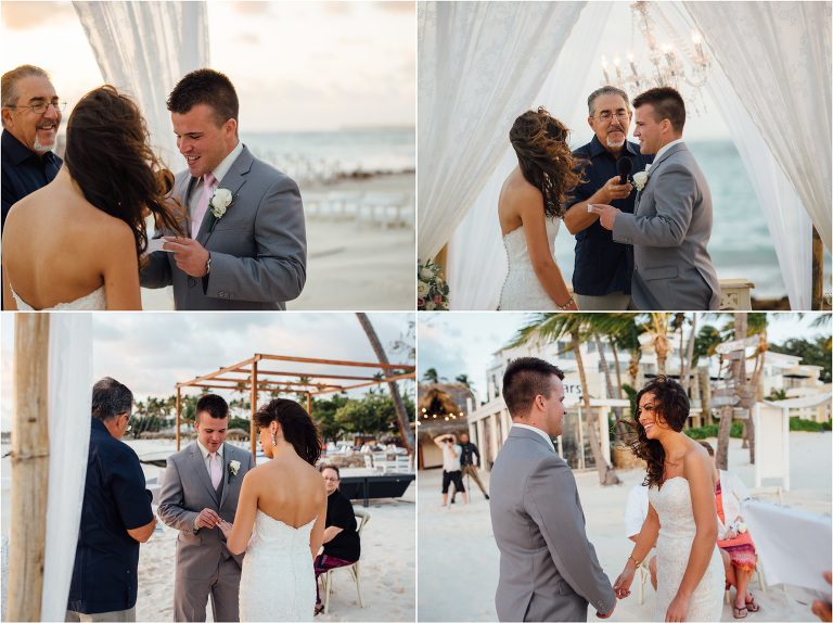 sunrise wedding ceremony huracan cafe