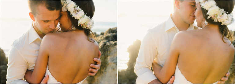 bride and groom love session
