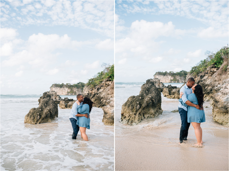 macao beach engagement session