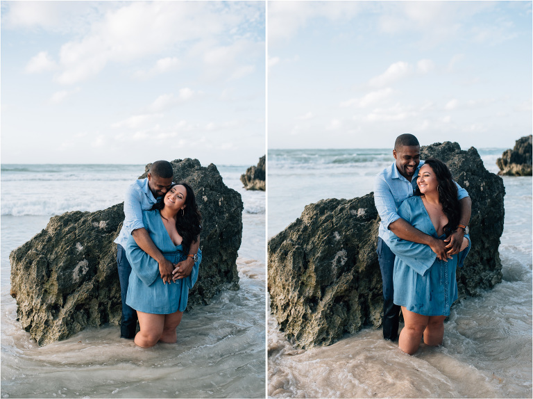 engagement session on the beach