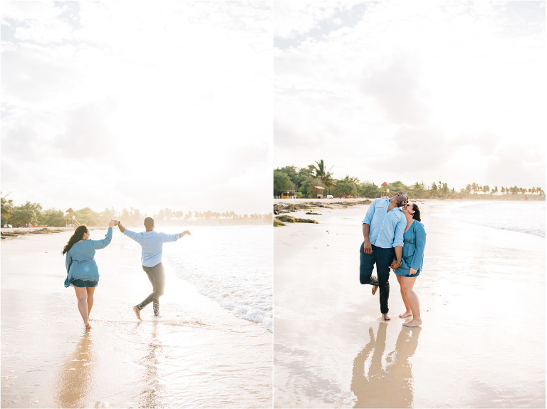 sunset engagement session by shoebox photography