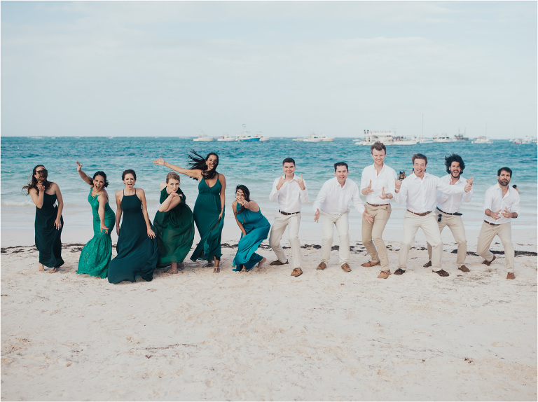 boho green wedding jellyfish punta cana