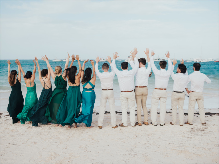 boho green wedding jellyfish punta cana