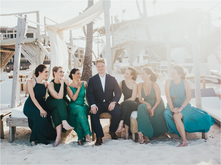 boho green wedding jellyfish punta cana