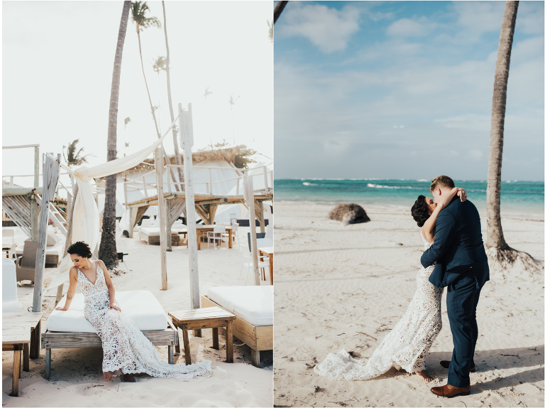 boho green wedding jellyfish punta cana