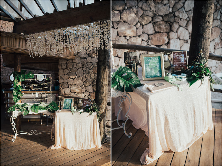 boho green wedding jellyfish punta cana