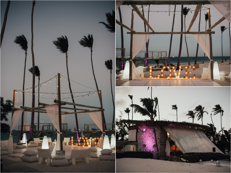 boho green wedding jellyfish punta cana